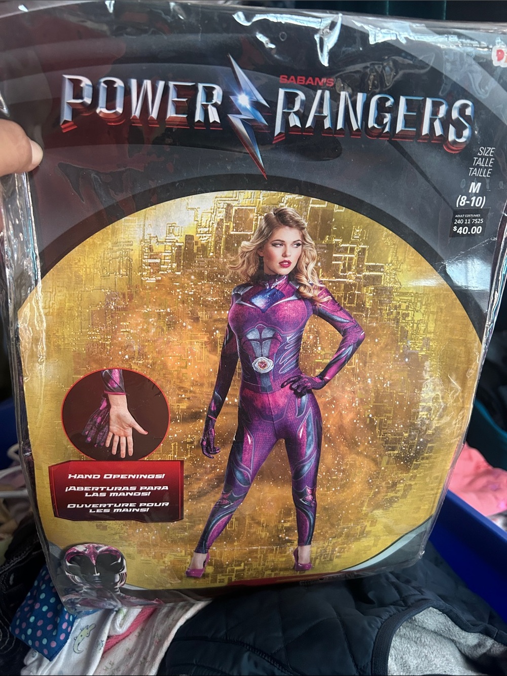 Power Ranger Pink/Purple Girls' Ranger Jumpsuit Costume - Power Ranger